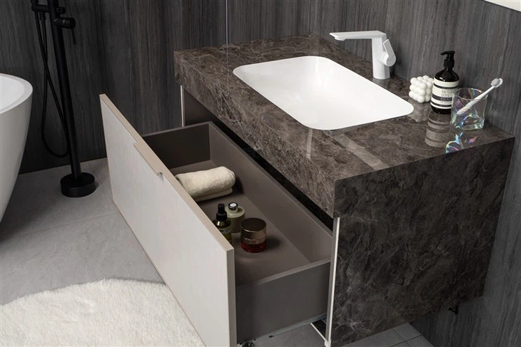 China Bathroom Slate Wood Cabinet