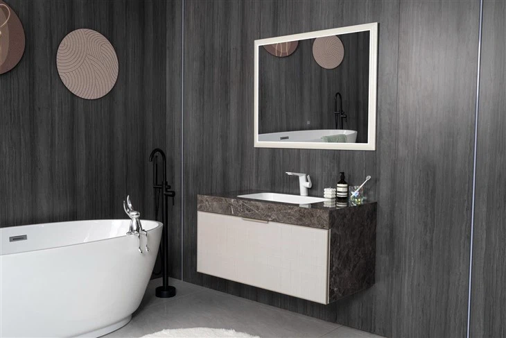 Bathroom Slate Wood Cabinet supplier
