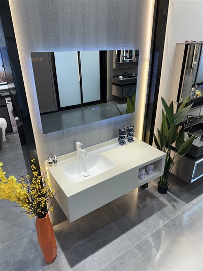 욕실 슬레이트 심플 캐비닛