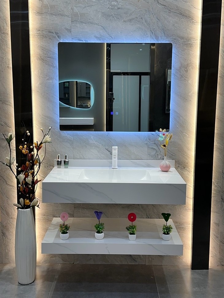 Smooth Slate Bathroom Cabinet