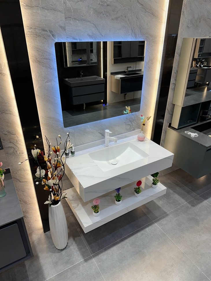 Smooth Slate Bathroom Cabinet