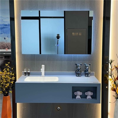 블루 소결 스톤 욕실 세면대